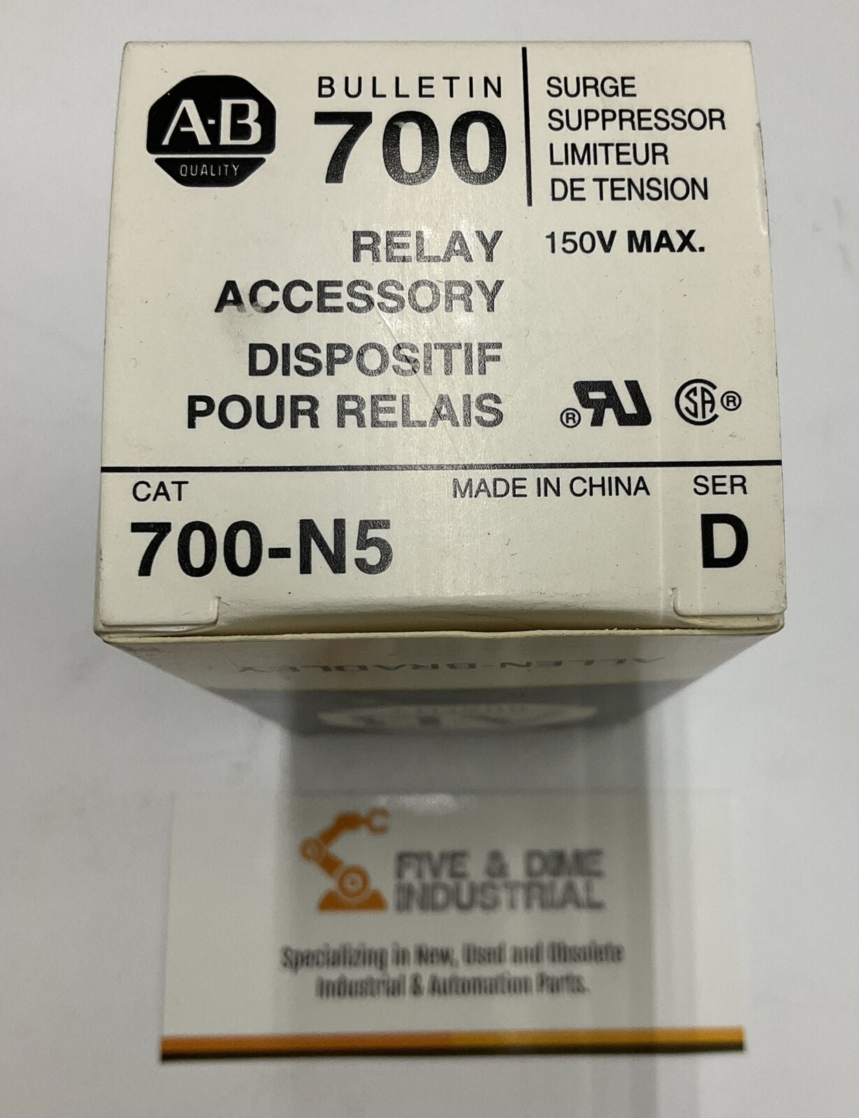 Allen Bradley 700-N5 Ser. D Surge Suppressor 150VAC (CL156)