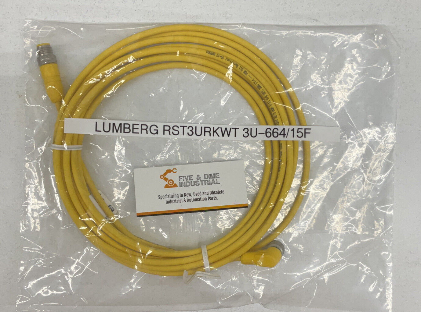 Lumberg Automation RST3URKWT 3U-664/15F New Cable Cordset (CBL124)