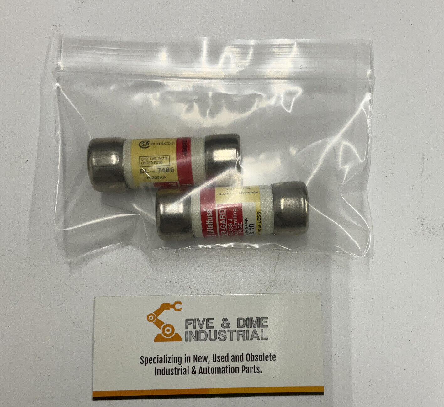 Littelfuse JLS-10 Lot of (2)  Class J Fuse Power-Guard (CL165)