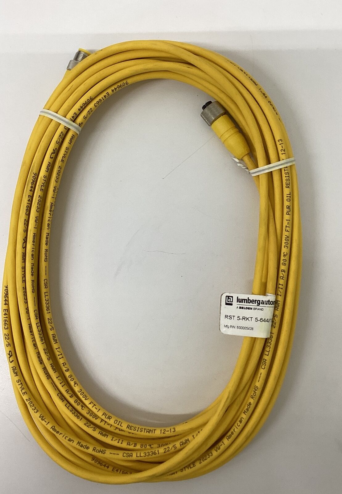 Lumberg Automation RST-5-RKT-5-644/10M 5-Pole 10 meter Cable (CBL149)