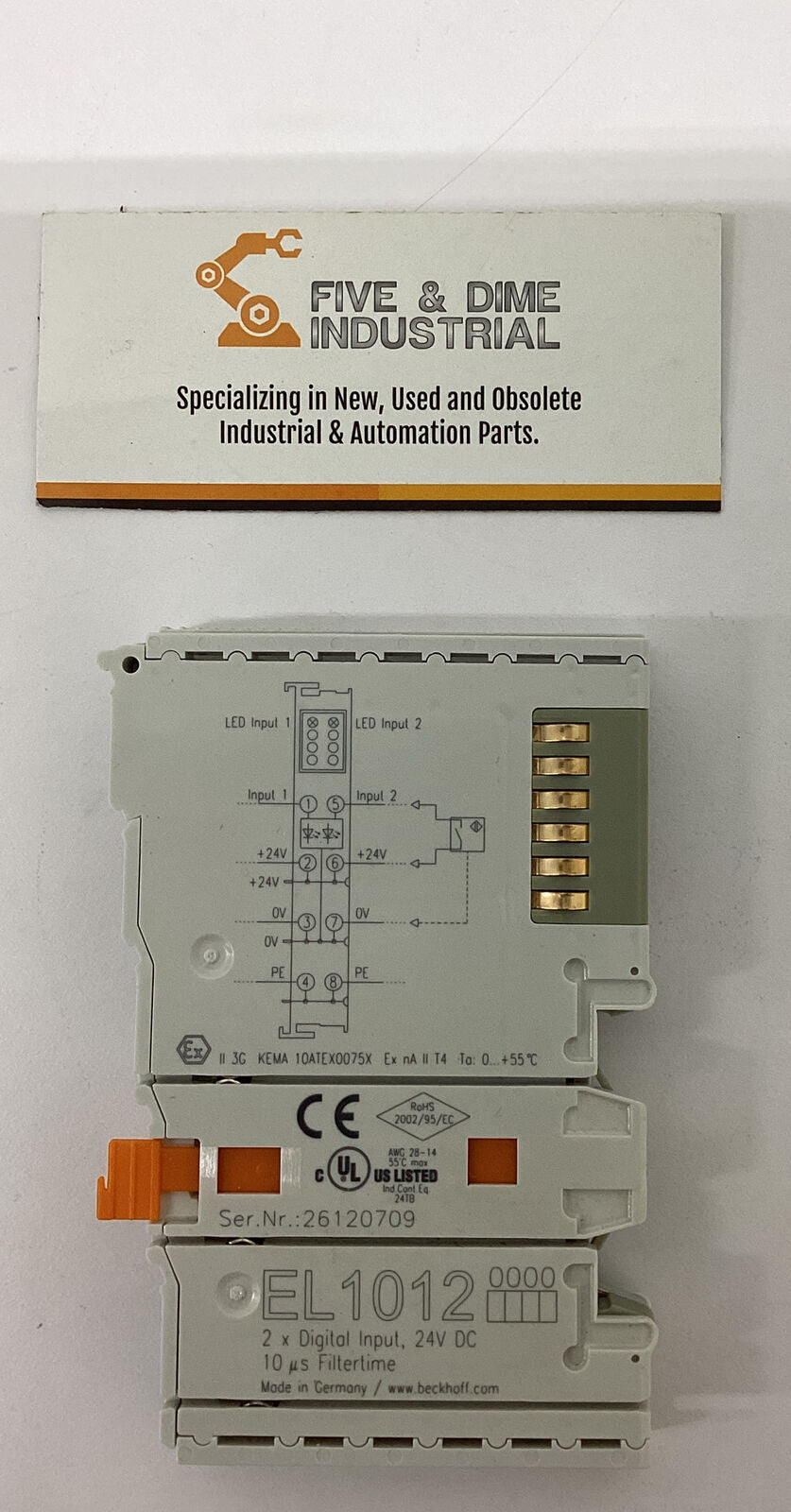 Beckhoff EL1012 Digital Input PLC Module (YE244)