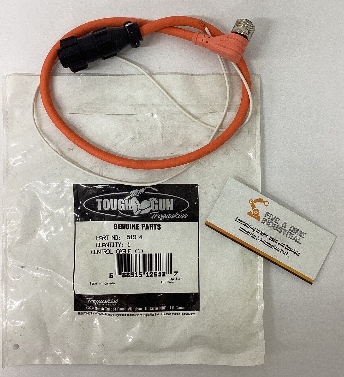 Tregaskiss 519-4 Tough Gun Control Cable (GR210)