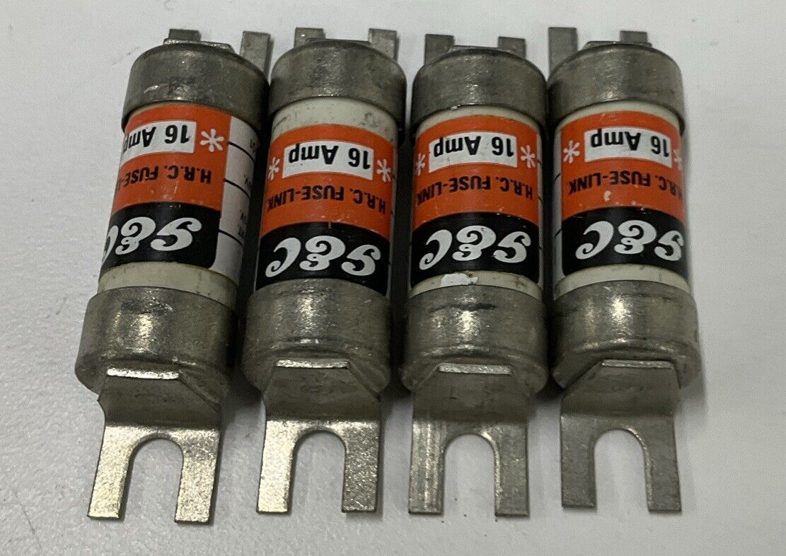 GEC NIT-16 Lot of 4 16 Amp Fuses HRC Fuses(CL276)