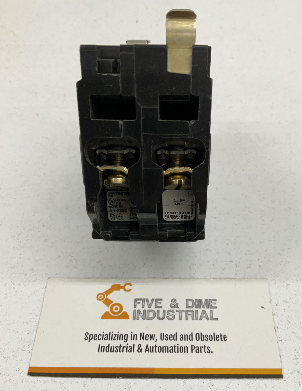 Square D Type QOB AB-5252 Lot of 2 HACR 20A Breaker (RE238)