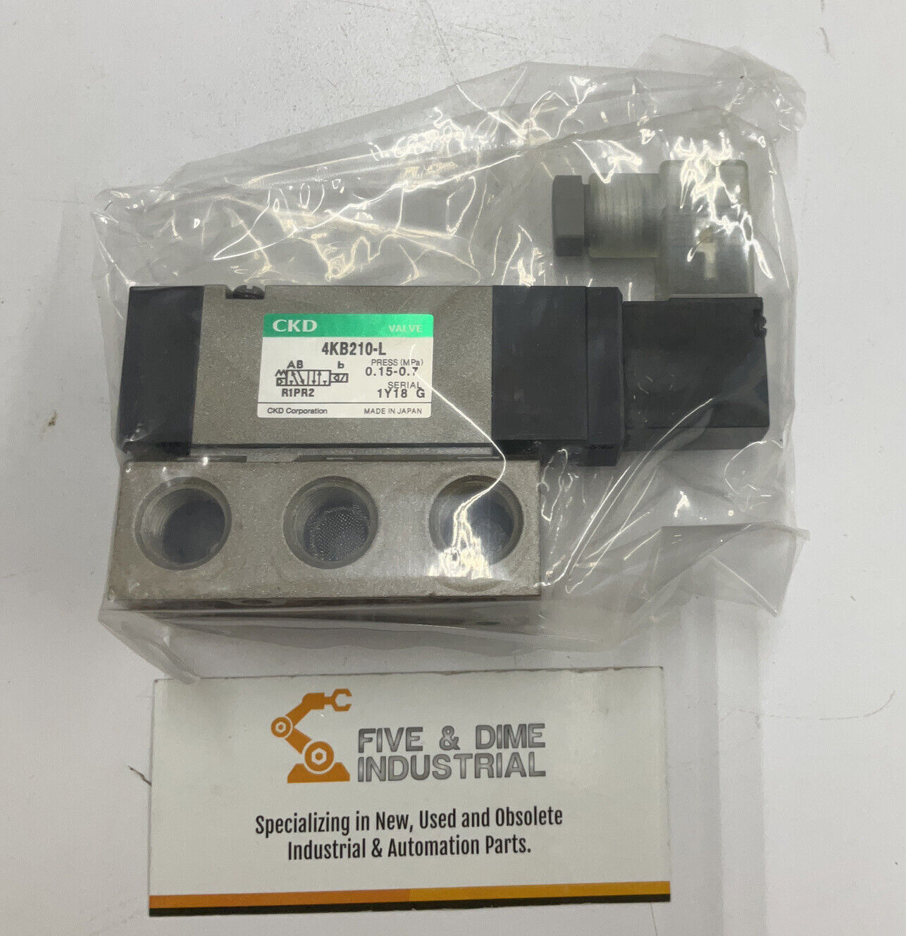 CKD 4KB210-08-L-DC24V Solenoid Valve (CL261)