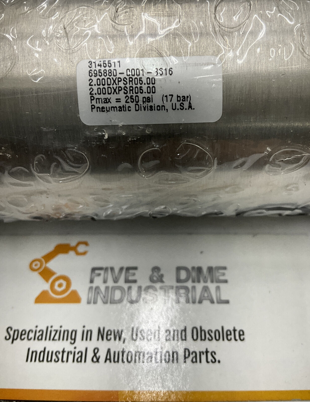 Parker 695880-0001-3616 Pneumatic Cylinder 250 PSI (CL316)