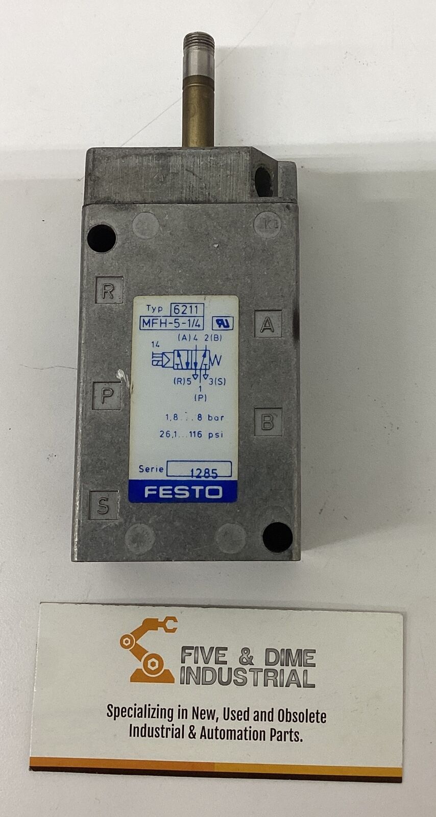 Festo 6211  MFH-5-1/4 Solenoid Valve (RE225)