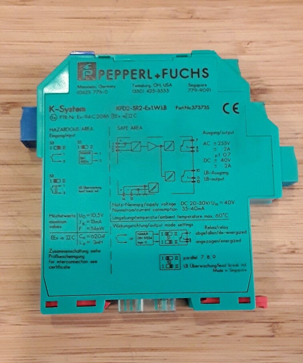 Pepperl Fuchs K-System KFD2-SR2-Ex1.W.LB Switch Amplifier (GR107)