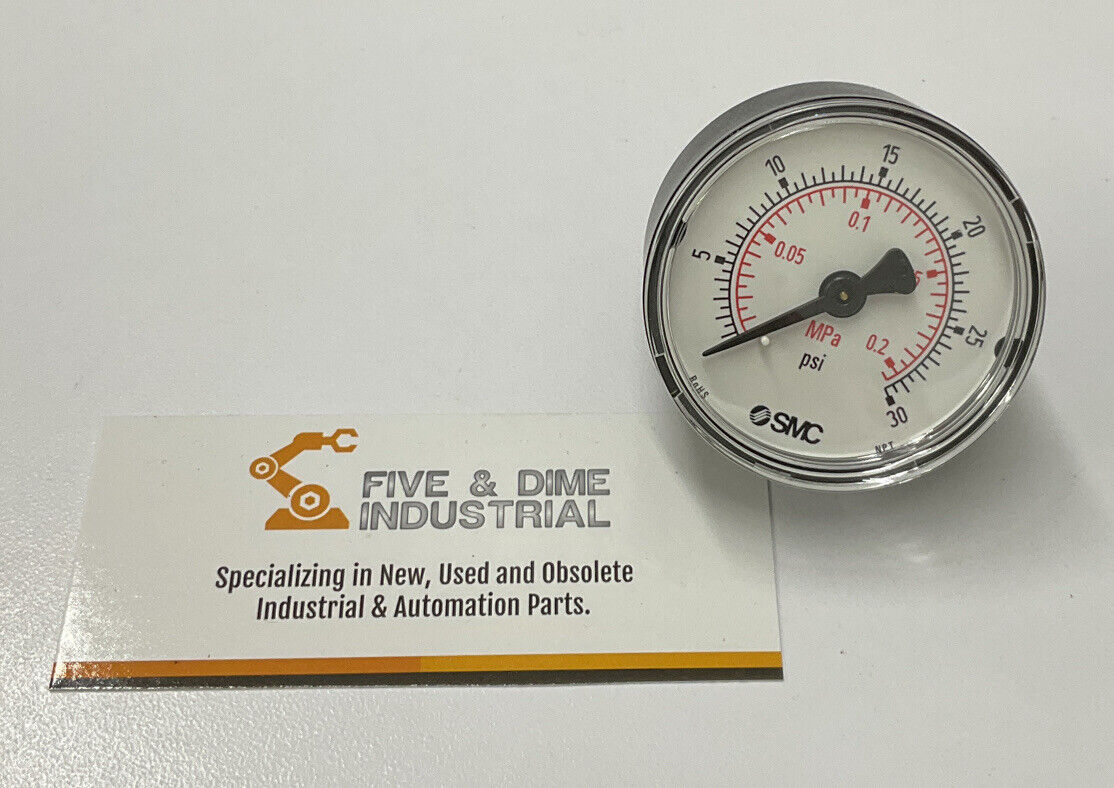 SMC K50-MP02-N01MS Air Pressure Gauge 0-30PSI (CL250)