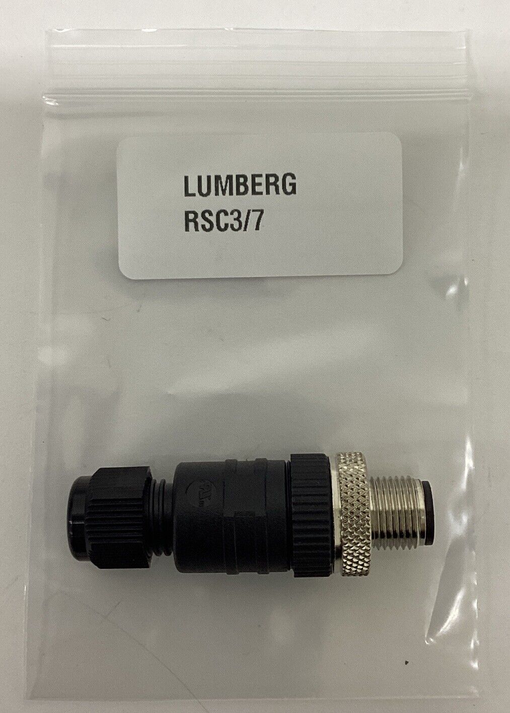 Lumberg RSC3/7  M12, 3-Pole Screw Terminal Field Connector (RE156)