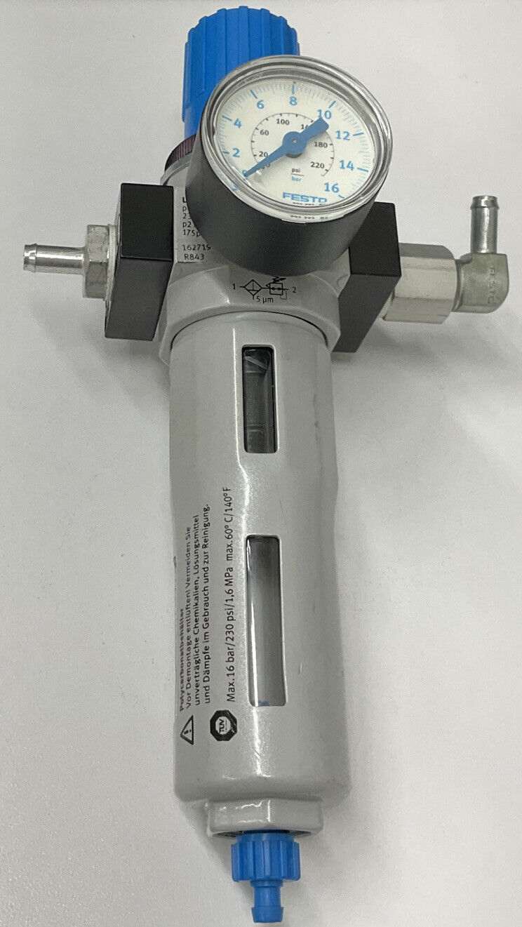 Festo LFR-D-5M-Min Pressure Regulator w/ Gauge Max 230 PSI (CL257)