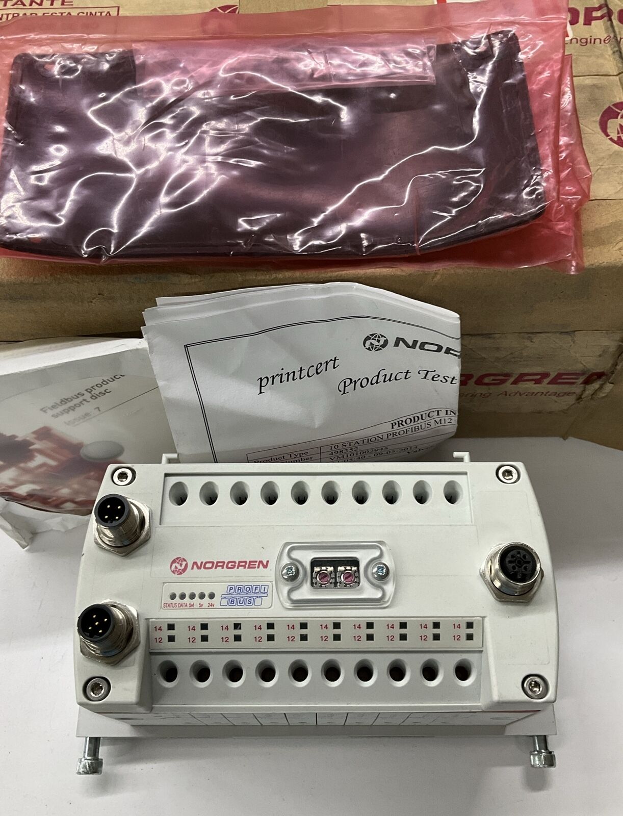 Norgren VM101002945 M12 10 Station Profibus Manifold Module (OV108)