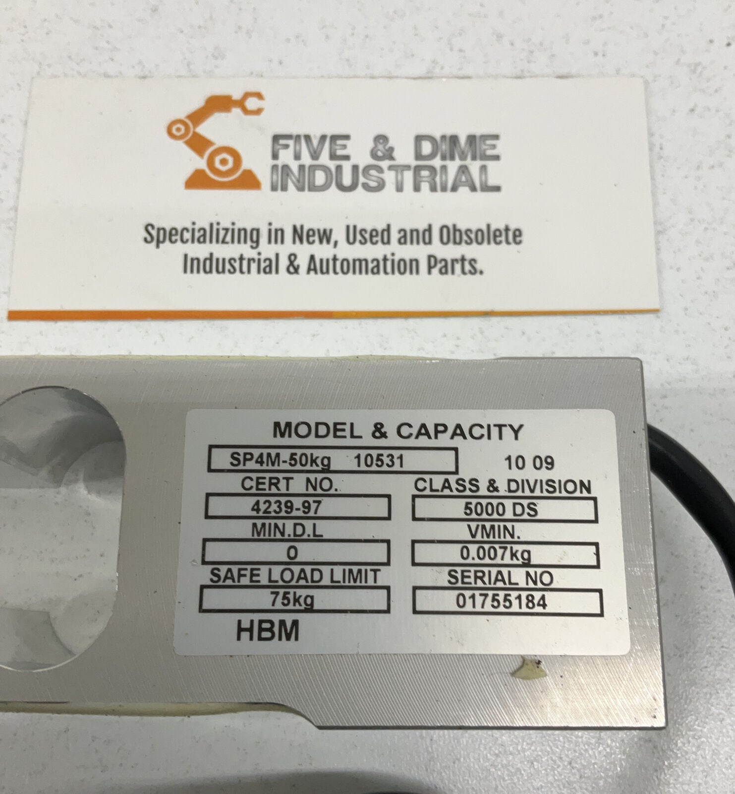 HBM SP4M-50kg 10531 New Single Point Aluminum Load Cell (YE115) - 0