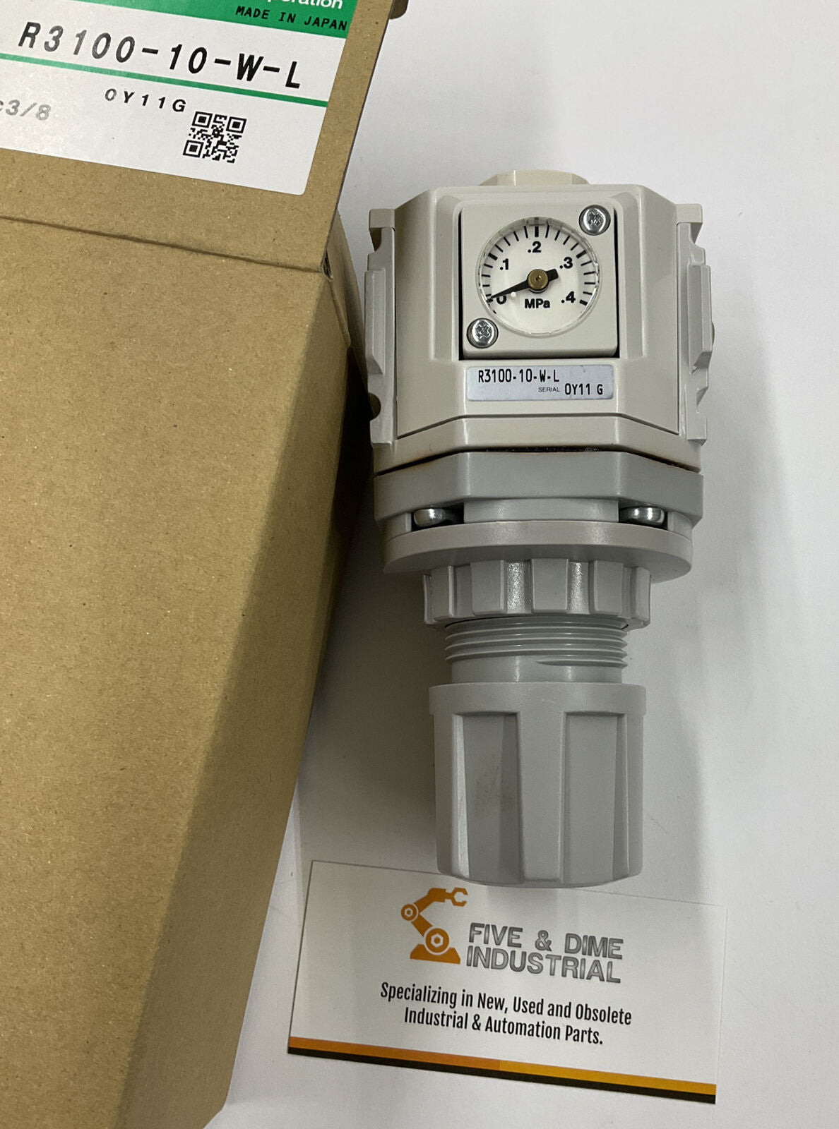 CKD R3100-10-W-L New Pressure Regulator 0.05-0.35 MPa, Rc 3/8" Ports (RE242)