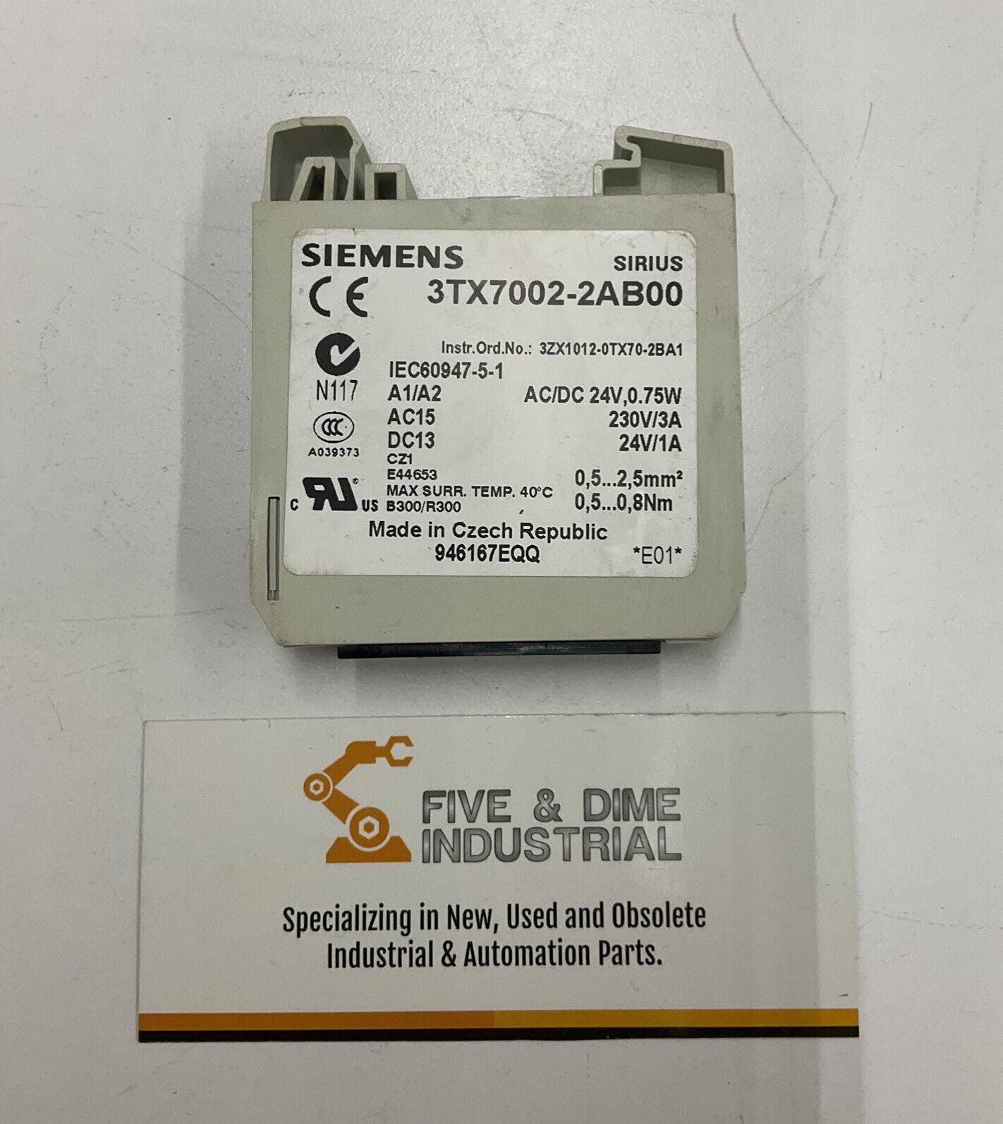 Siemens 3TX7002-2AB00 Input coupling link 24V AC/DC (RE116)