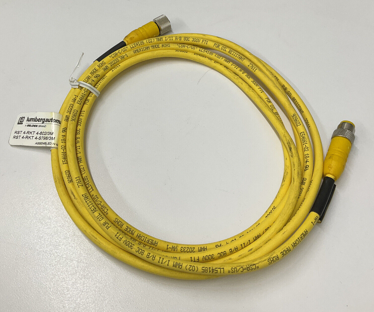 Lumberg Automation RKT-4-RKT4-602 / 3M Cordset (Bk105)