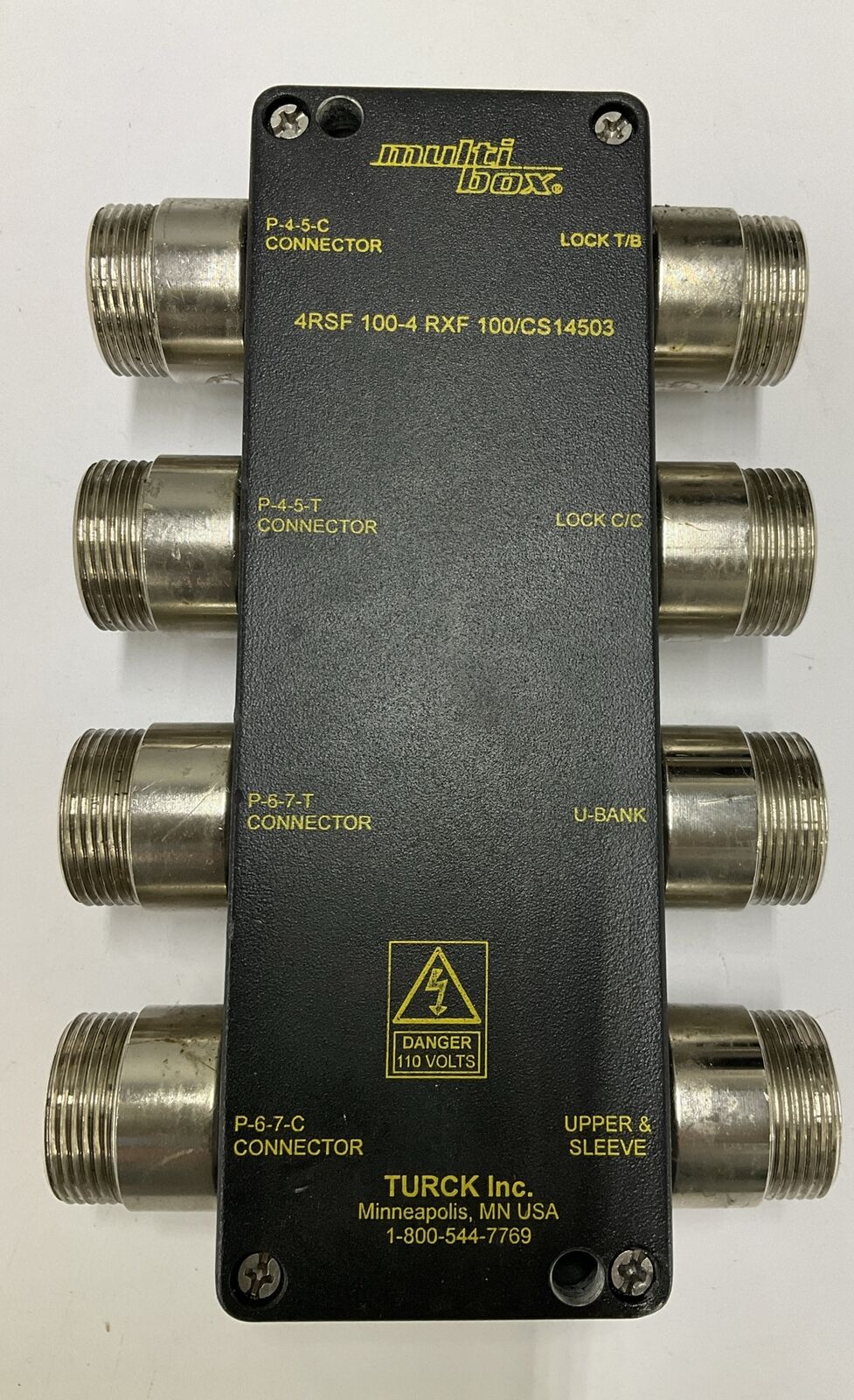 Turck 4RSF 100-4 RXF 100/CS14503 Multibox Connector (RE206)