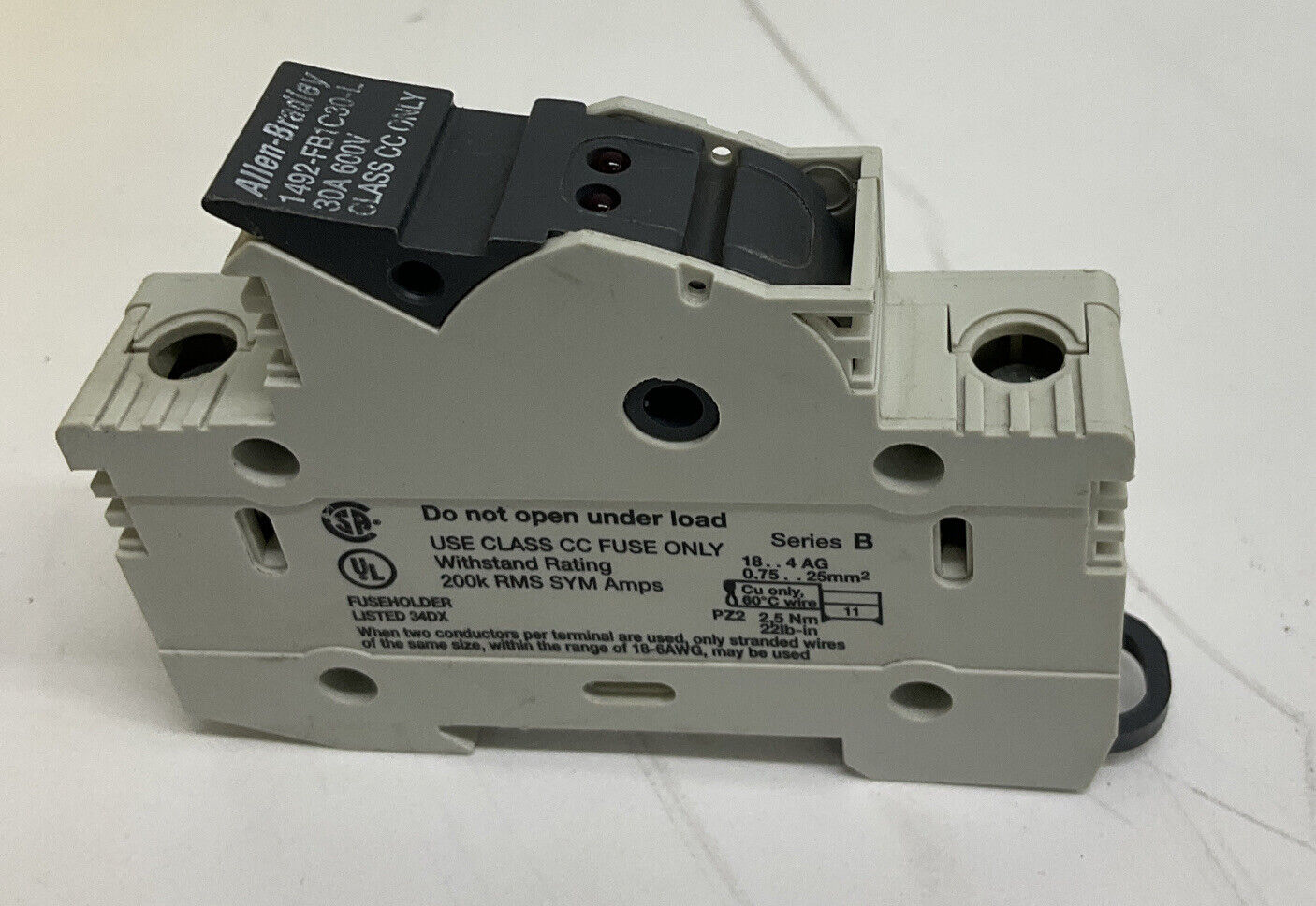 Allen Bradley 1492-FB1C30-L Fuse Holder Class CC 30A 600V (BL159)