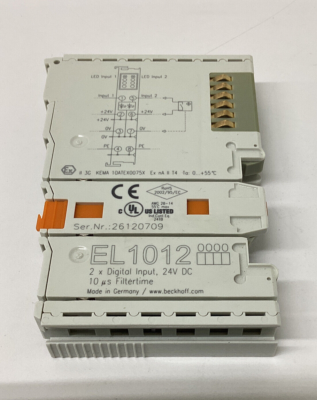 Beckhoff EL1012 Digital Input PLC Module (YE244)