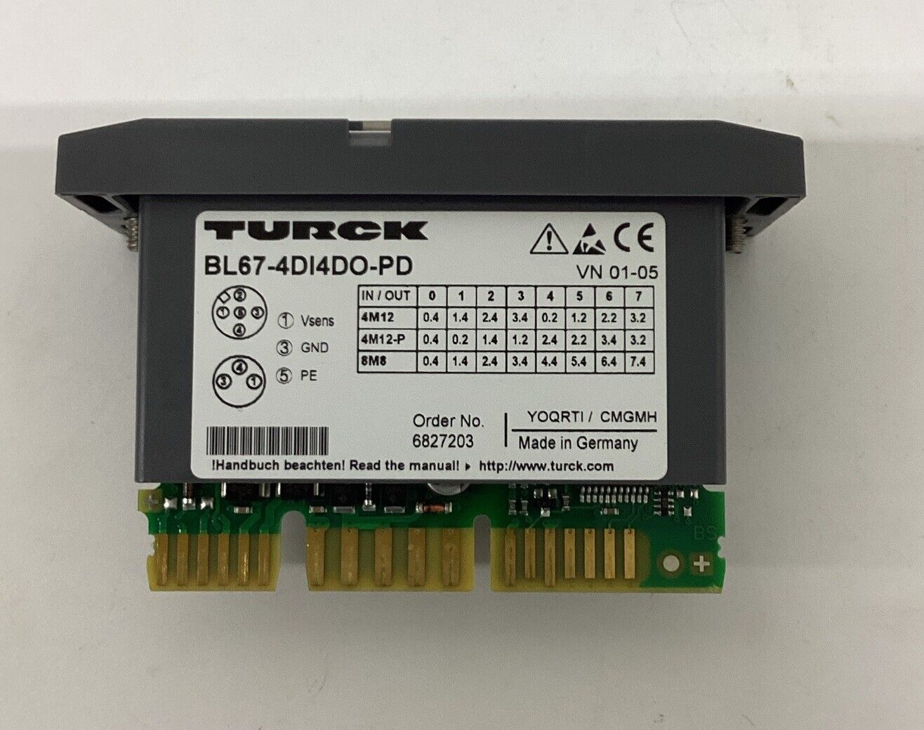 Turck BL67-4DI4DO-PD Input Output Module 6827203 (RE168) - 0