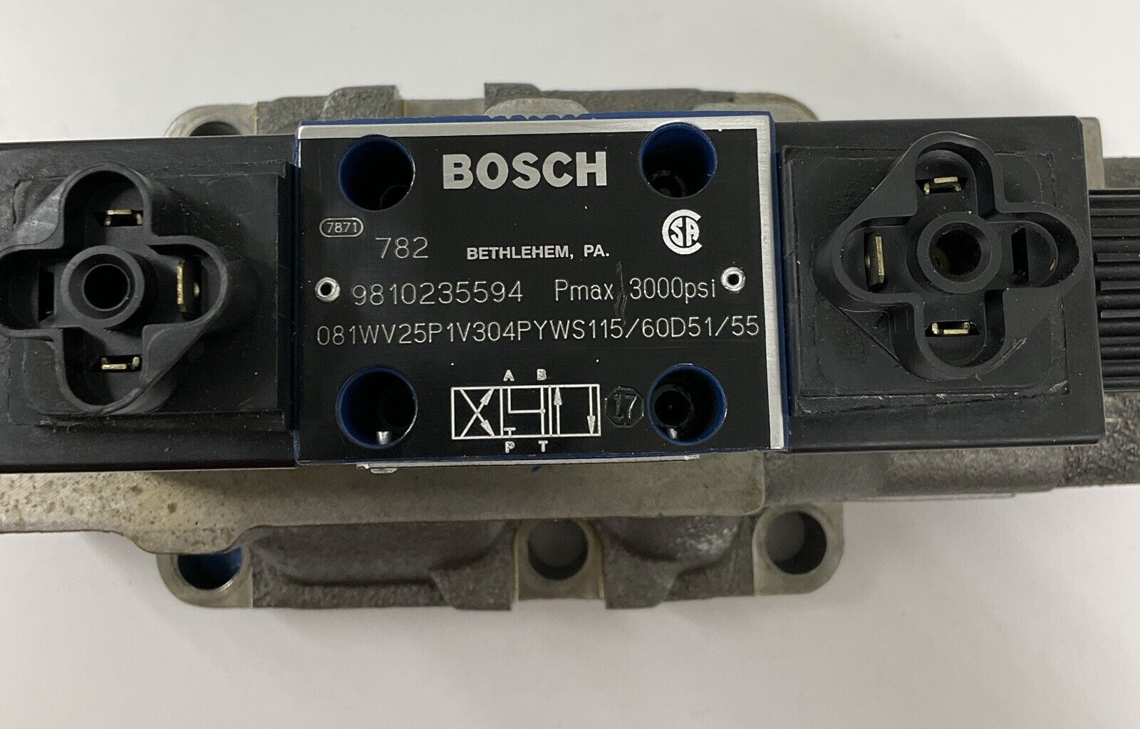 Bosch 9810235594 / 081WV25P1V304PYWS115/60D51/55 Hyraulic Valve 110/115V (OV123)