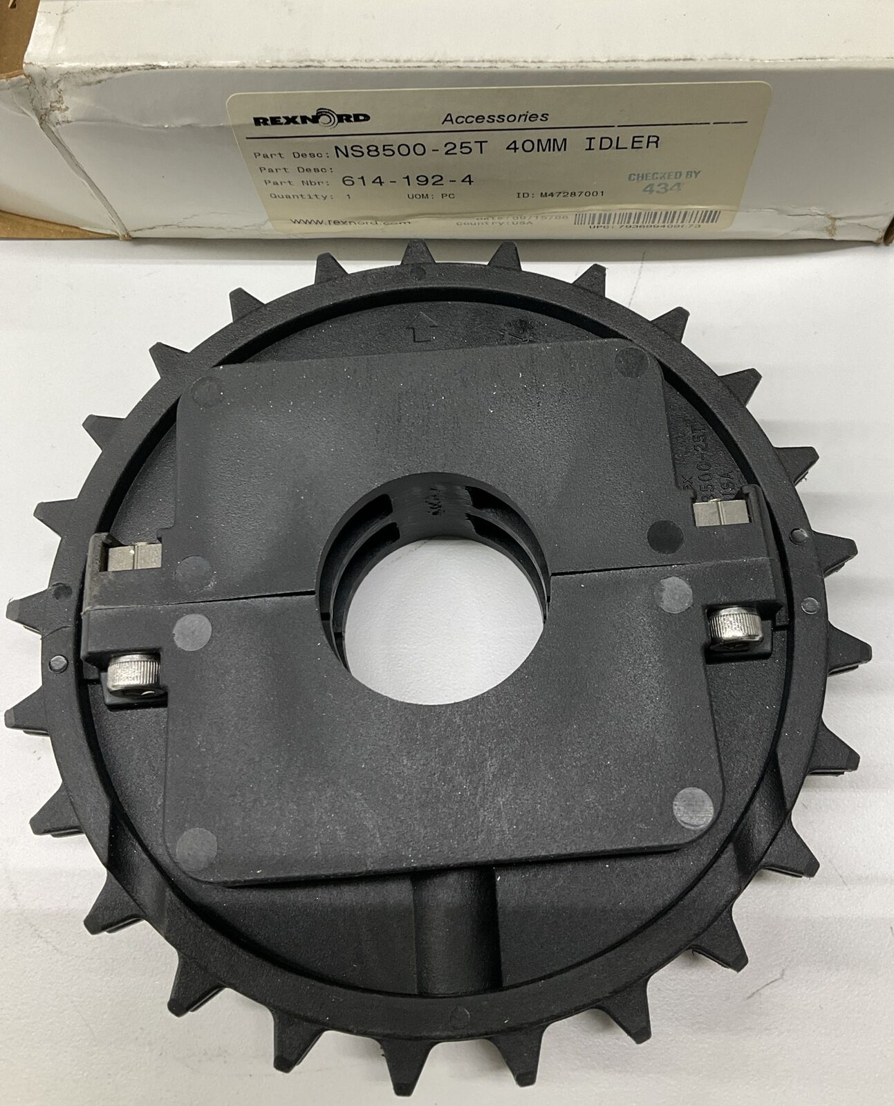 Rexnord 614-192-4 NS8500-25T 40mm MatTop Idler Sprocket (OV161)