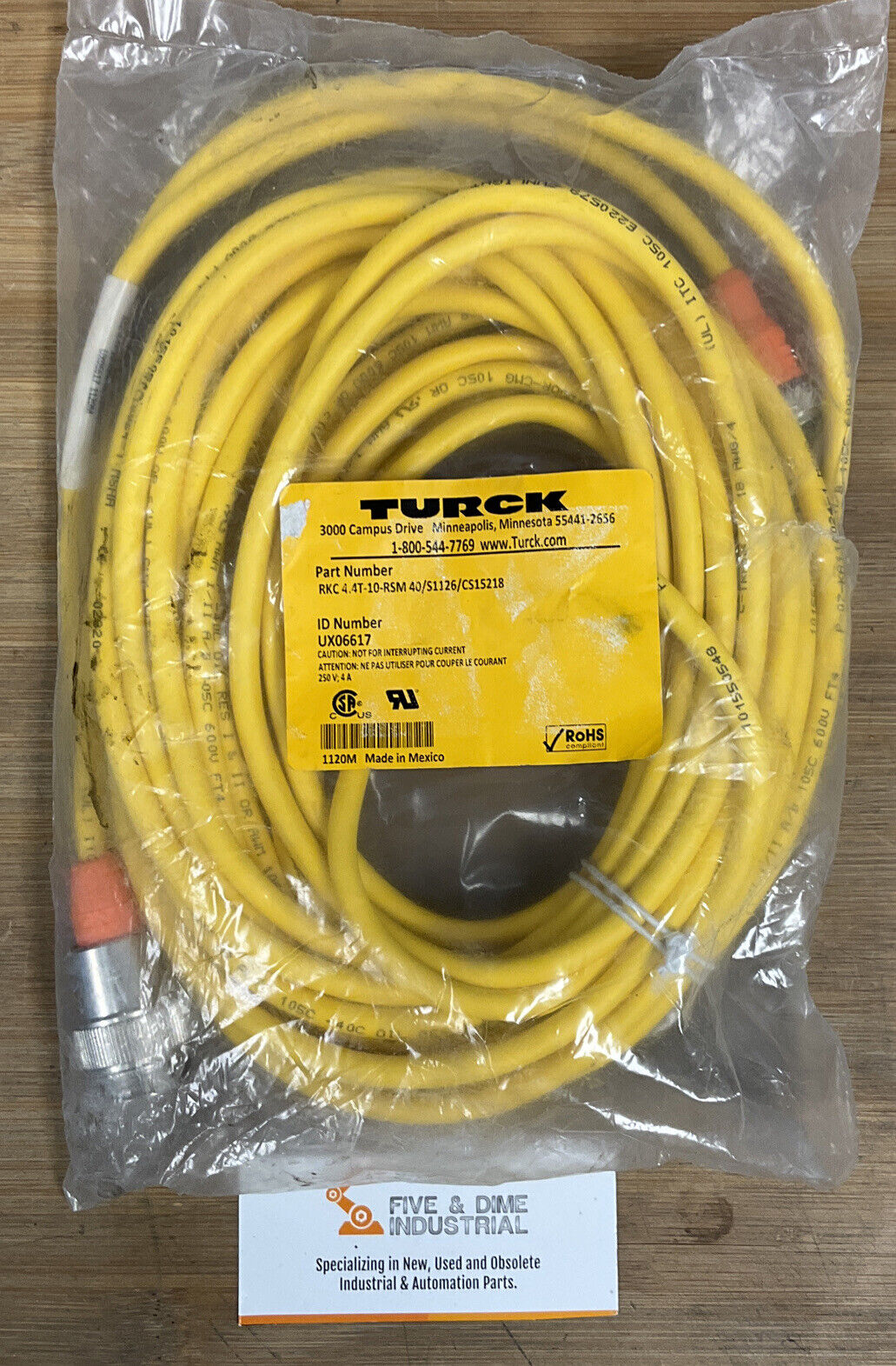 Turck RKC 4.4T-10-RSM 40 UX06617 (CBL116)