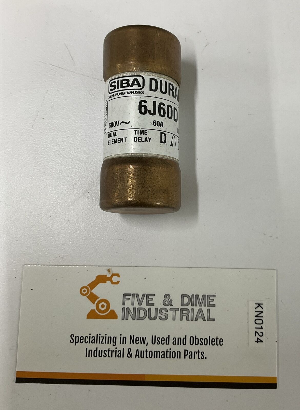 SIBA  6J60D Duralim Dual Element Fuse 60A 600 Vac (YE233)