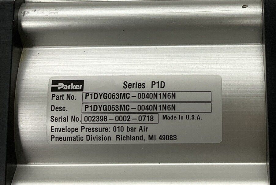 Parker P1DYG063MC-0040N1N6N Pneumatic Cylinder (CL366)