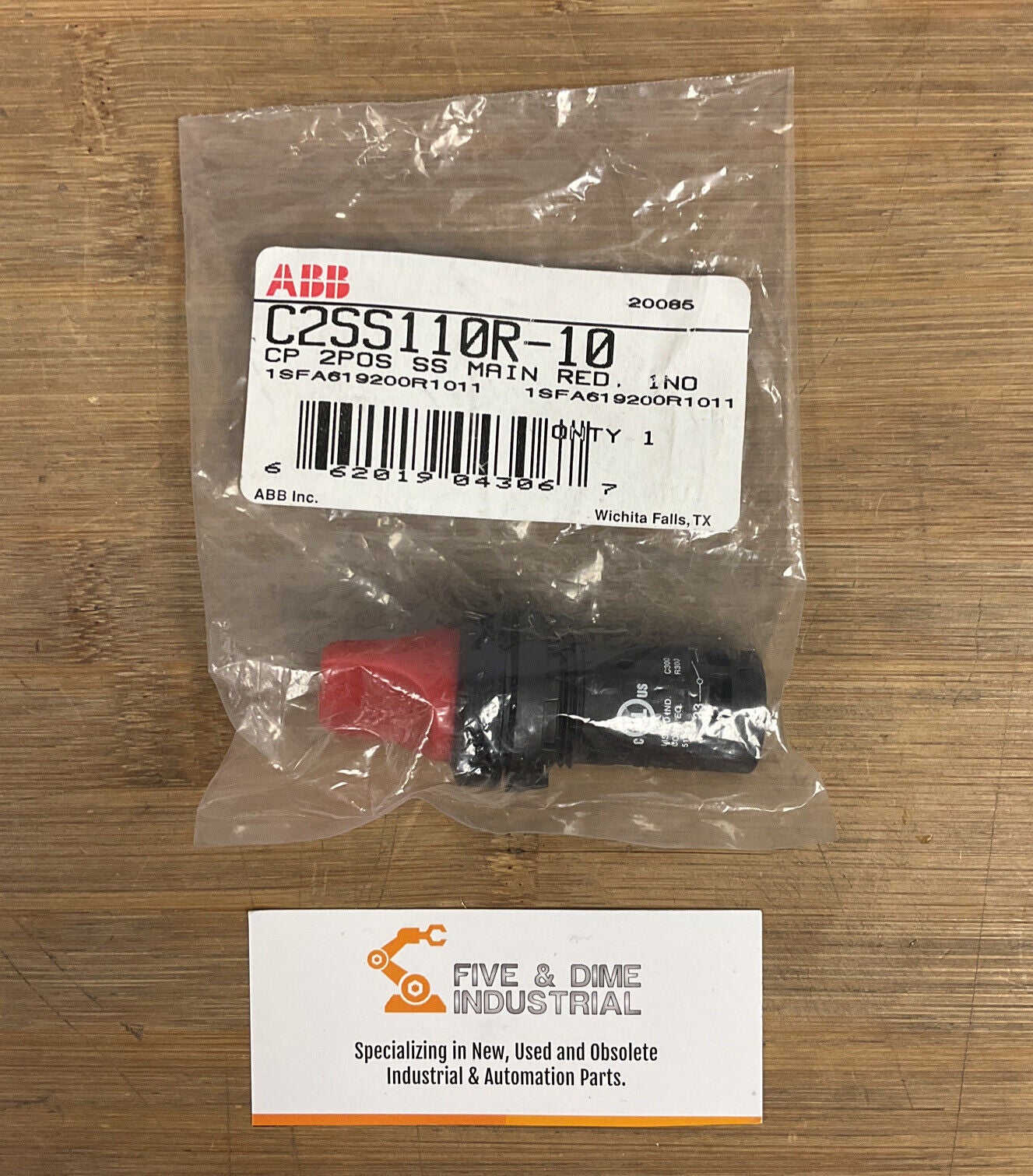 ABB C2SS110R-10 New Red Position Selector Head Switch (BL143)