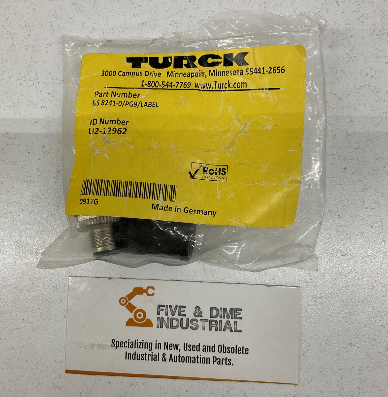 Turck EUROFAST U2-12962 MALE CONNECTOR (YE107)