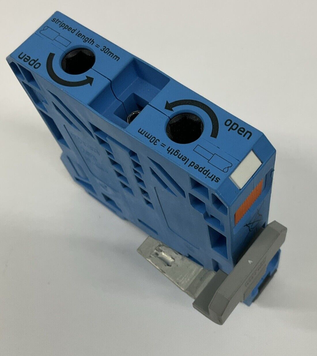 Wago 285 25-95mm DIN Mount Through Terminal Blue (BL275)