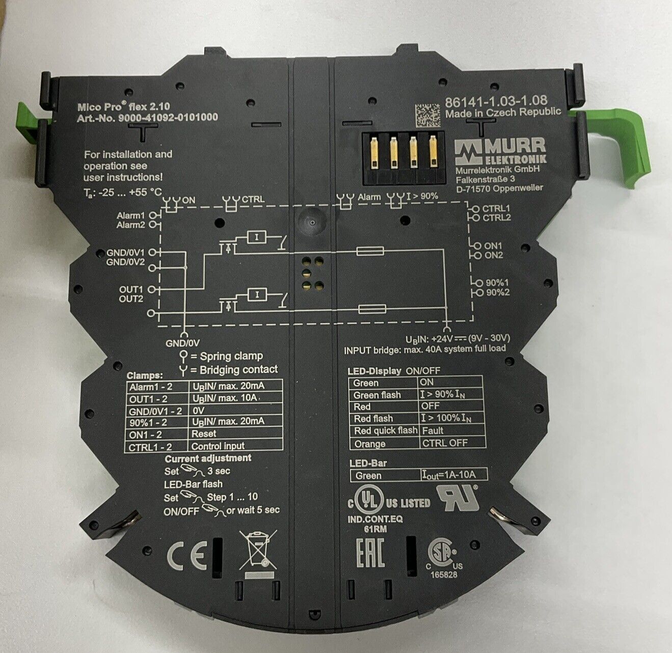 Murr 9000-41092-0101000 2-Channel Mico-Pro Circuit Protection Module (CL374)