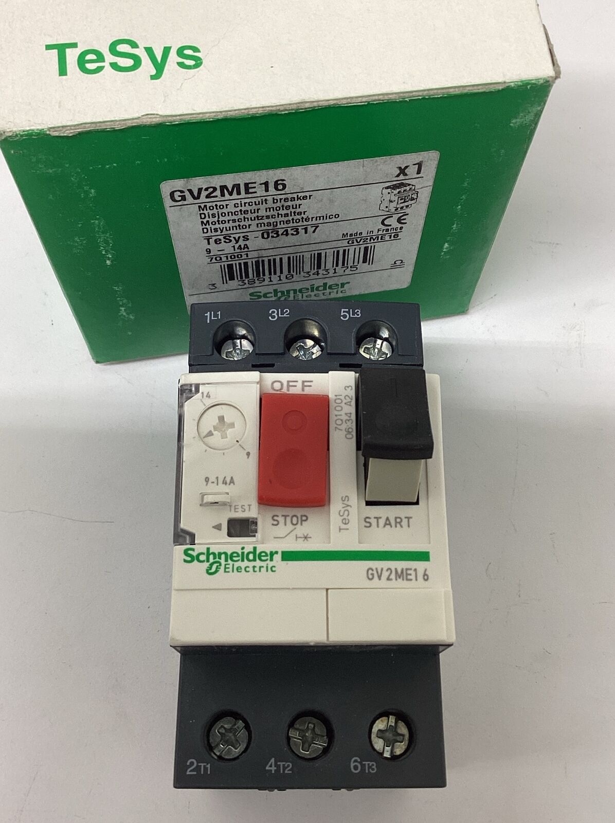 Schneider Electric GV2ME16 Motor Circuit Breaker 9-14A (BK168)