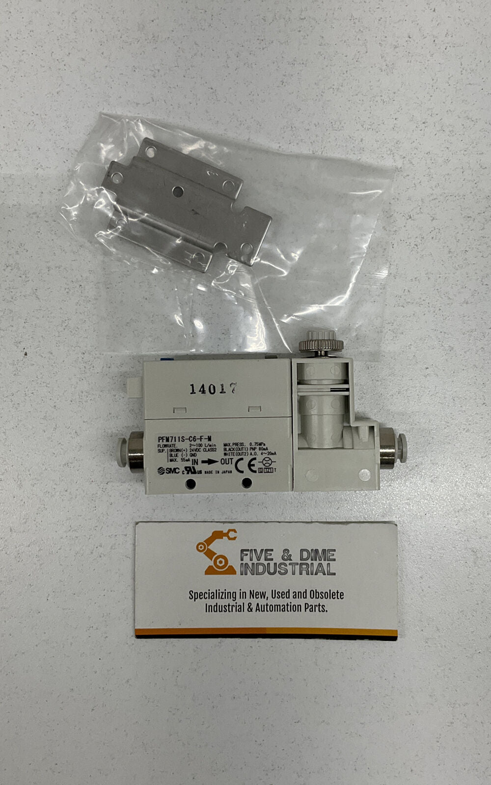 SMC PFM711S-C6-F-M Pneumatic Digital Flow Switch (GR158)