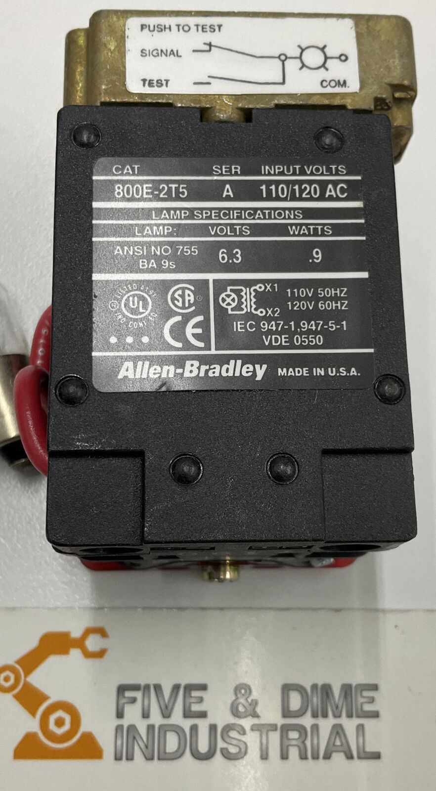 Allen Bradley 800E-2TLT5X11 Transformer Module  Ser A. (BL254)