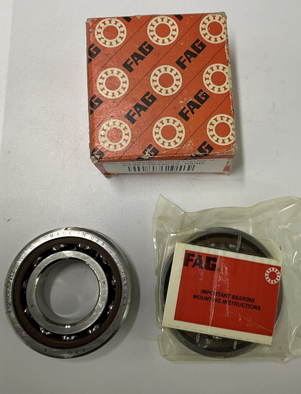 Fag Schaeffler B7205CB.T.P4S.DUL 15° Duplex Angular Contact Bearing (BL115) - 0