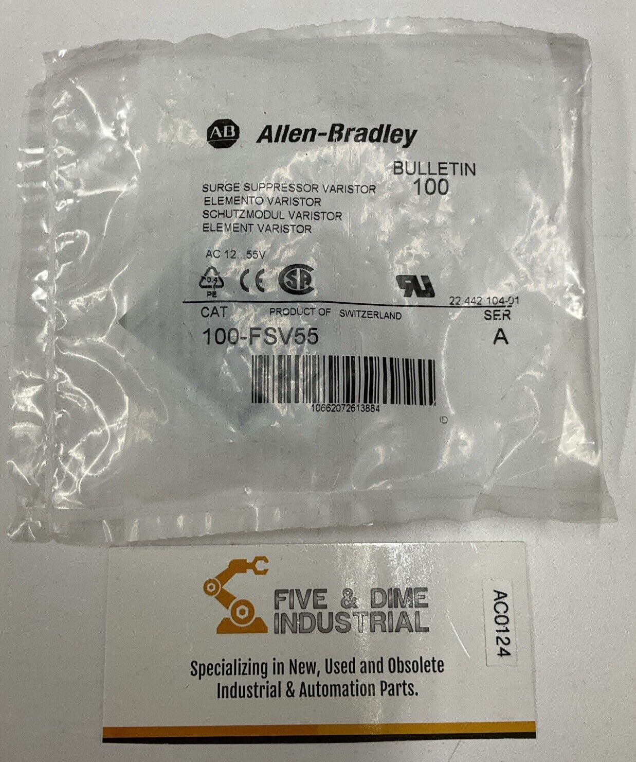 Allen Bradley 100-FSV55 Ser A Surge Suppressor (BL253)