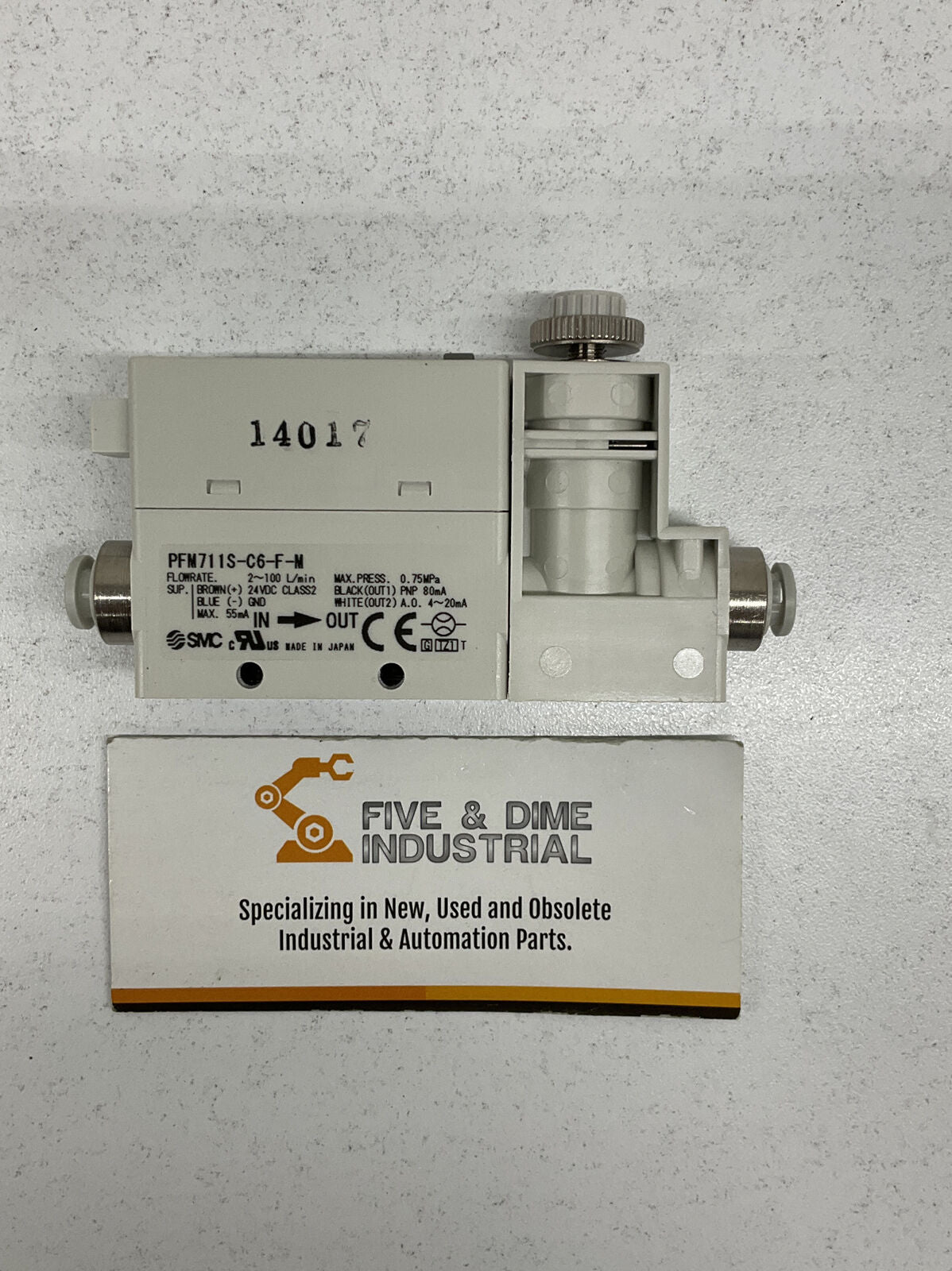 SMC PFM711S-C6-F-M Pneumatic Digital Flow Switch (GR158) - 0