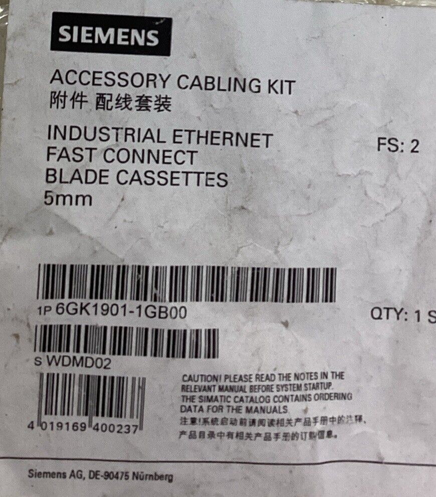 Siemens 6GK1901-1GB00 Accessory Cabling Kit Lot of 5  (YE114)