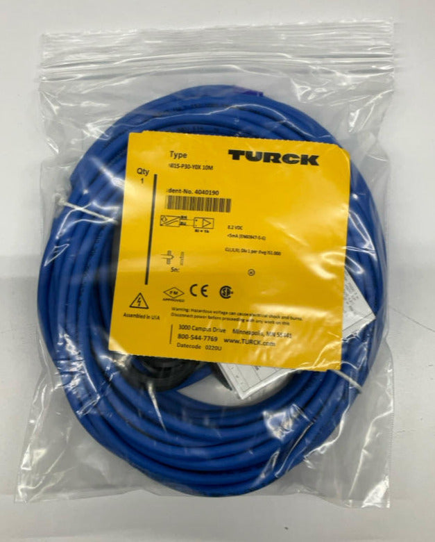 Turck NI15-P30-Y0X / 4040190 10-Meter Proximity Sensor