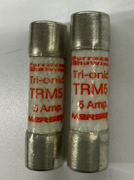 Ferraz Shawmut TRM5 Lot of 2 Time Delay Fuses 250VAC - 0