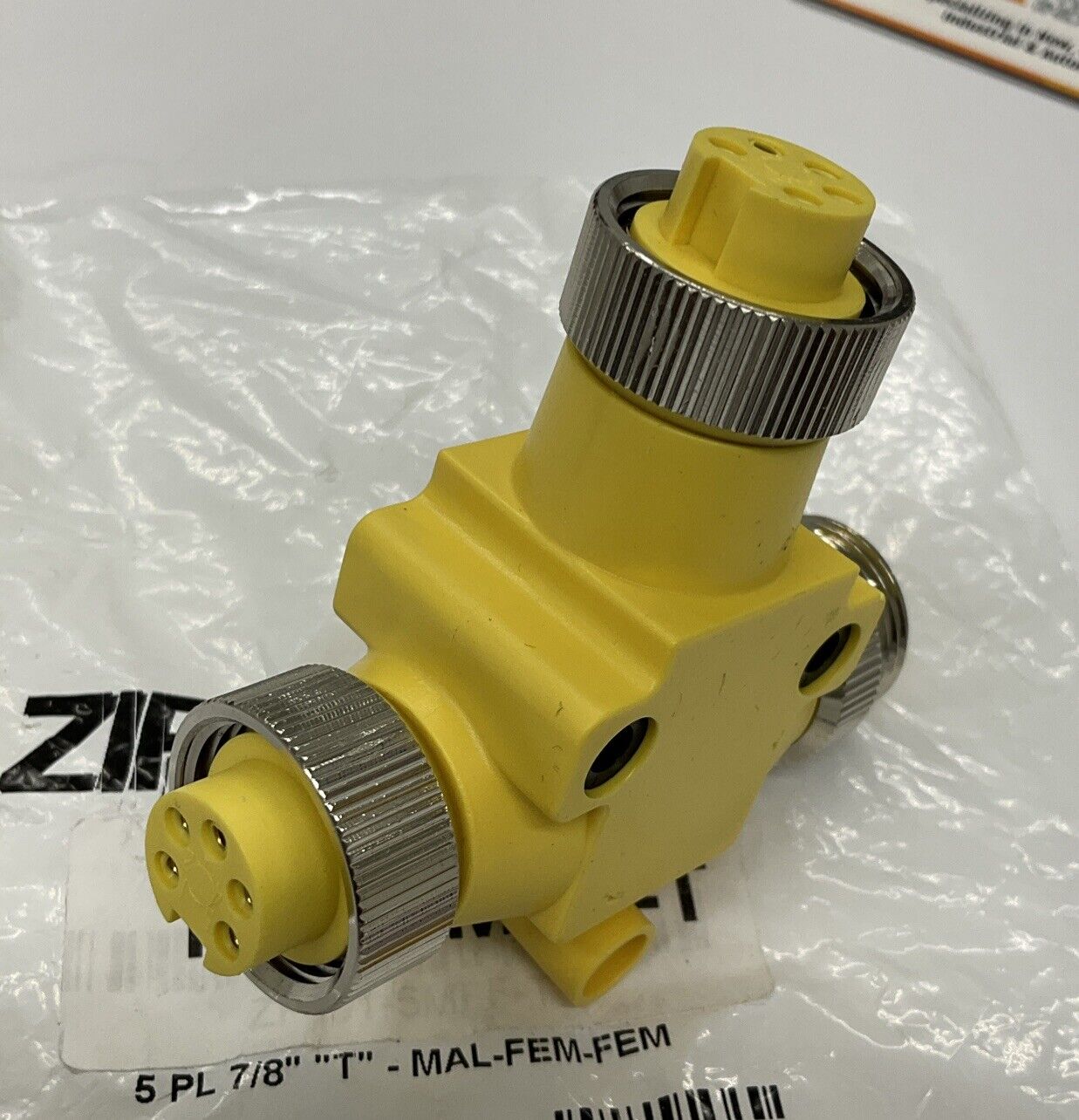 Automation Direct ZP-S1-5MFF-T Coupler 5-Pole 7/8" Male/Female/Female (BK156)