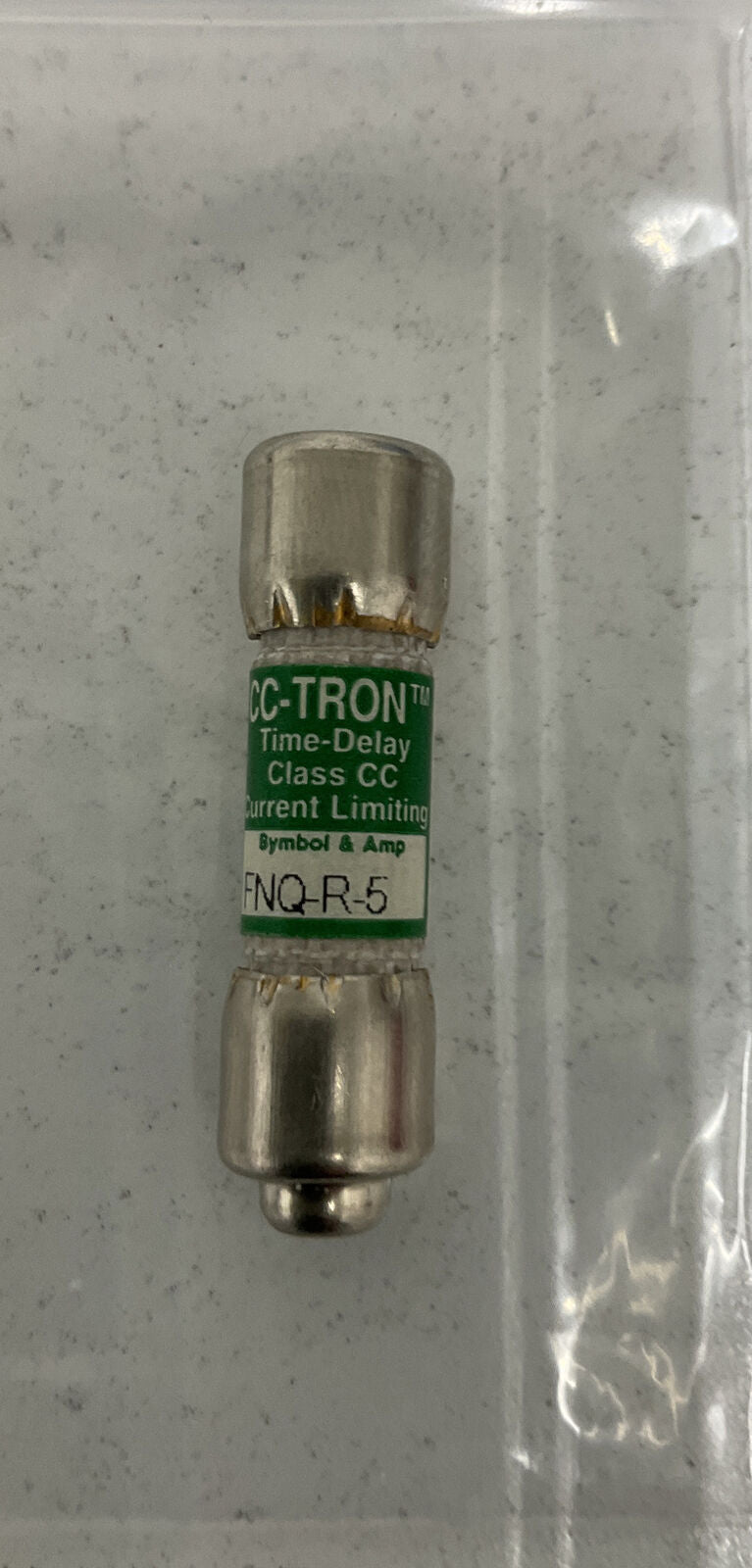 Bussmann CC-Tron Lot of (2)  New FNQ-R-5  5 Amp Fuses 600 VAC  (CL206) - 0