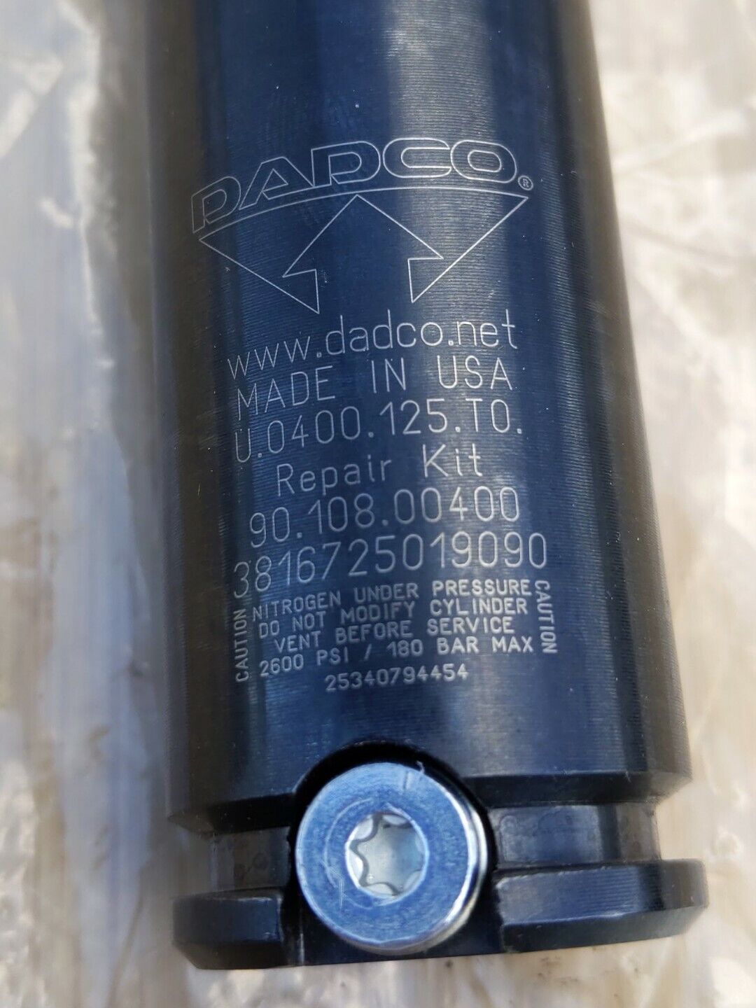 Dadco Nitrogen Gas Spring U.0400.125.T0 New  32mm 2600 PSI  (GR118)