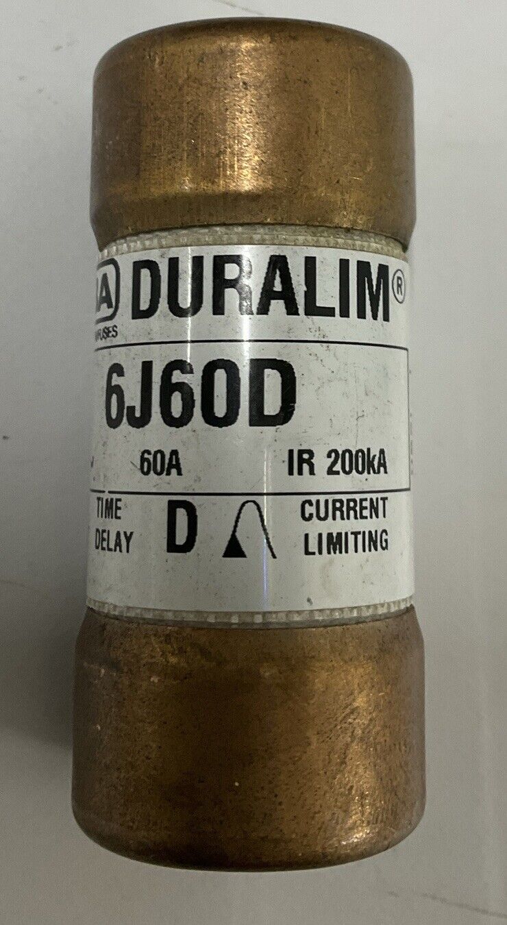 SIBA  6J60D Duralim Dual Element Fuse 60A 600 Vac (YE233)