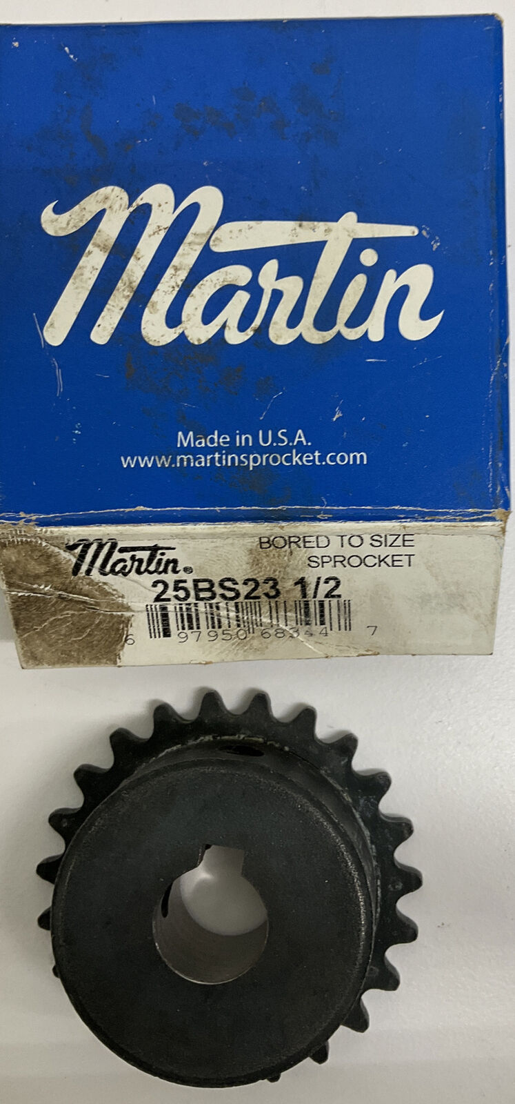 Martin 25BS23-1/2 Finished 1/2" Bore Sprocket 23 Teeth (YE240)