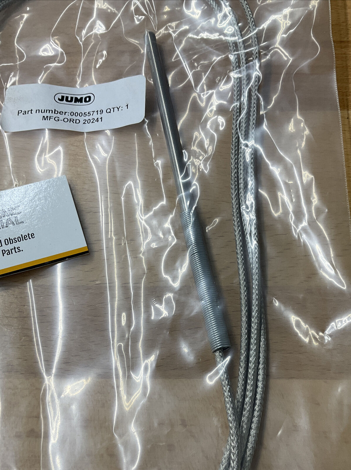 Jumo 00055719 Push In Rtd Temperature Probe MFG-ORD-20241 (BK102)