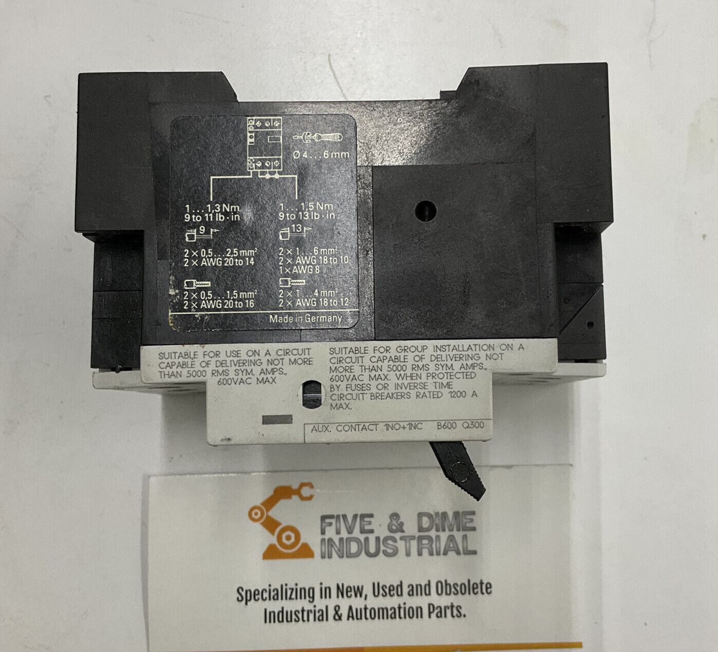 Siemens 3VU1300-1MH00 Circuit Breaker 1.6-2.4A (CL143)