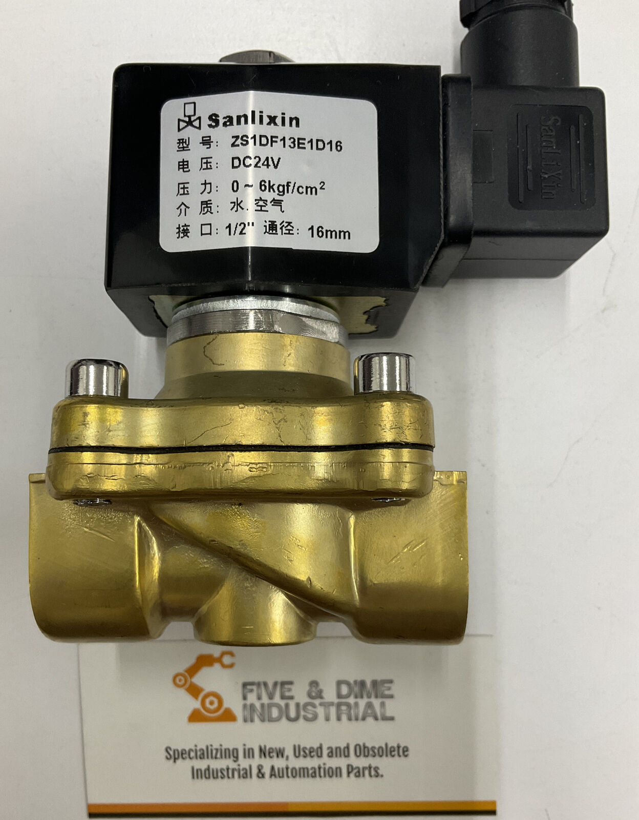 Sanlixin Solenoid 1/2 Valve 24VDC Coil 20W ZS1DF13E1D16 (RE112)